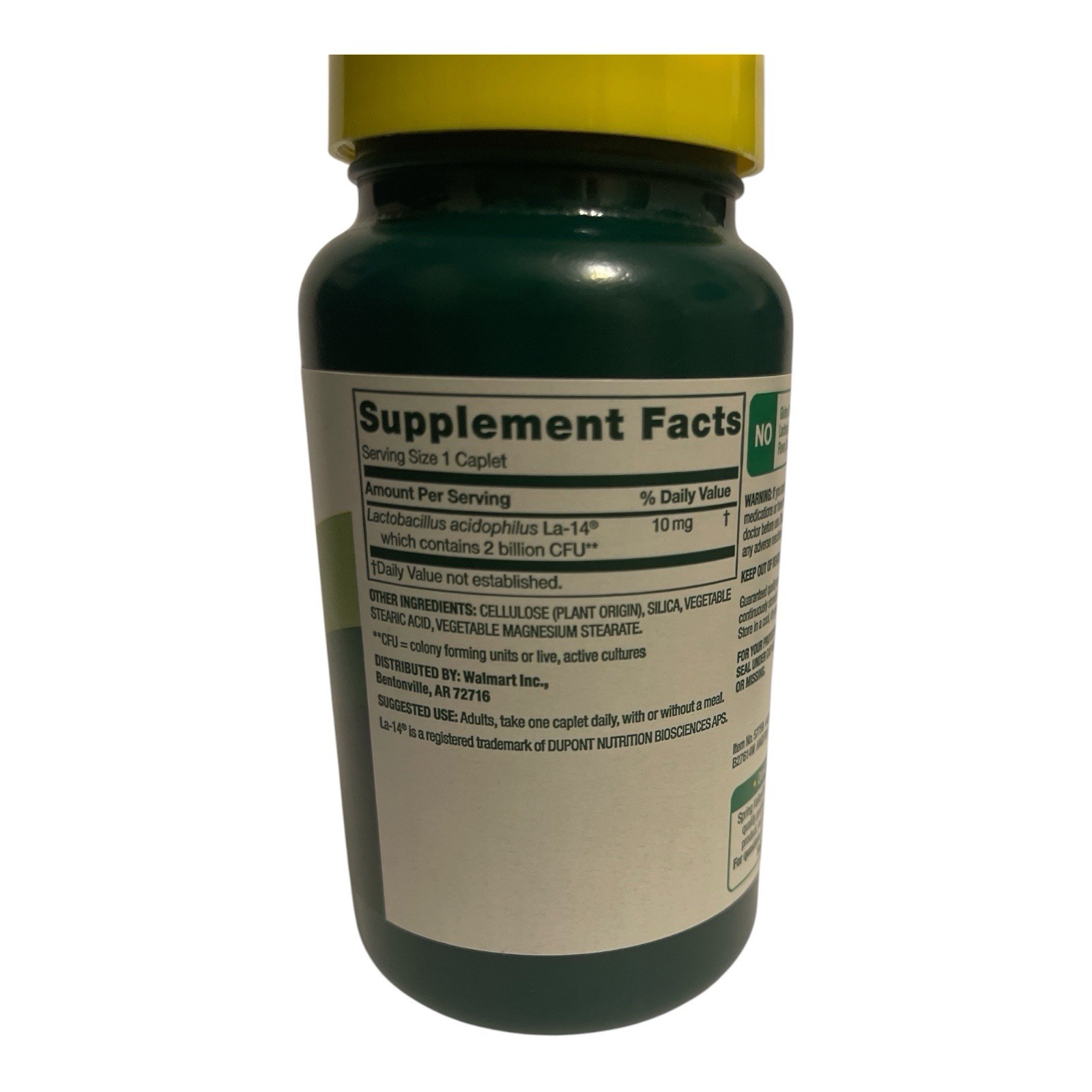 Spring Valley Probiotic Acidophilus 2 Billion CFU Digestive Health 100 Caplets