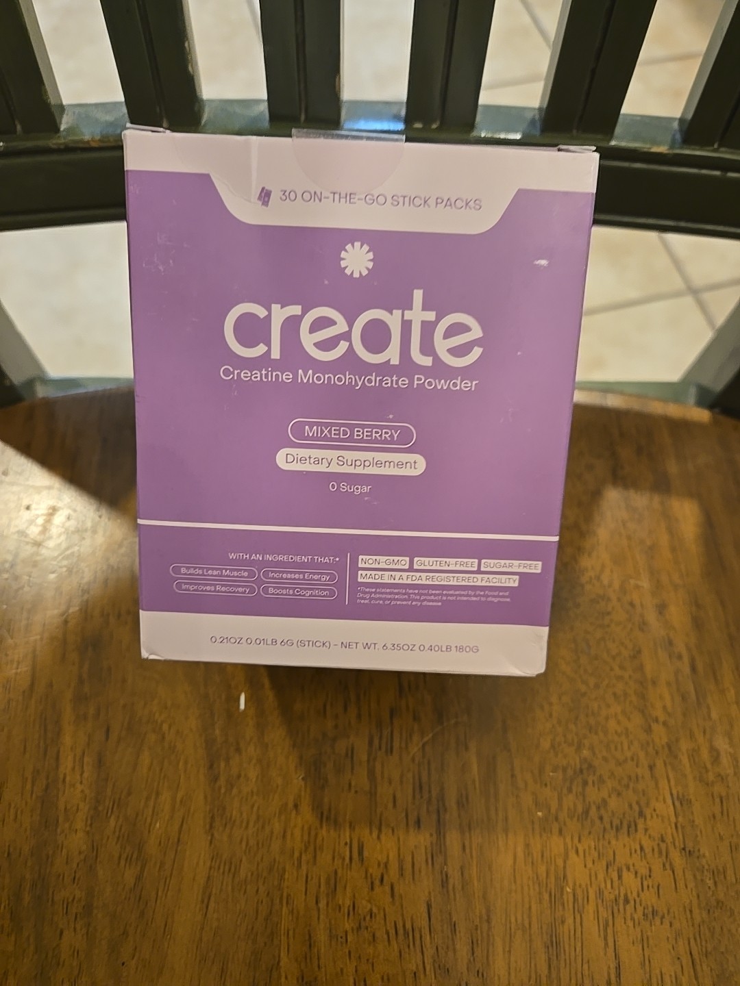 Create Creatine Monohydrate On-The-Go Stick Packs Mixed Berry (30 Sticks)