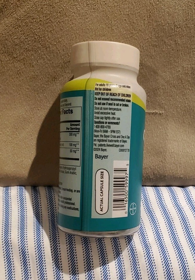 One A Day Cognitive Support Helps Mental Function W/ Bacopa & Rhodiola