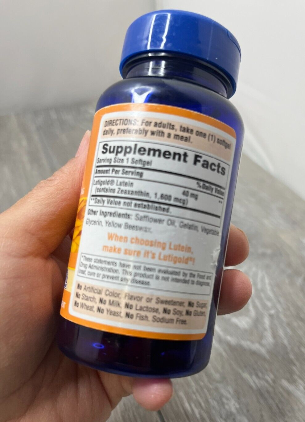 Puritan’s Pride Lutein 40mg Eye Health 60 Softgels Exp 9/26 NEW OTHER