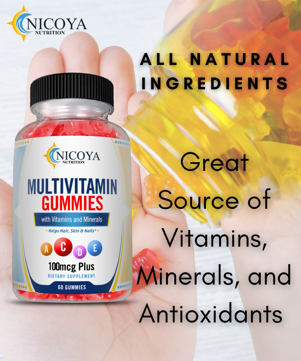 Family MultiVitamin Gummy, Biotin, Vitamin A, C & E, Zinc & Vitamin B-12