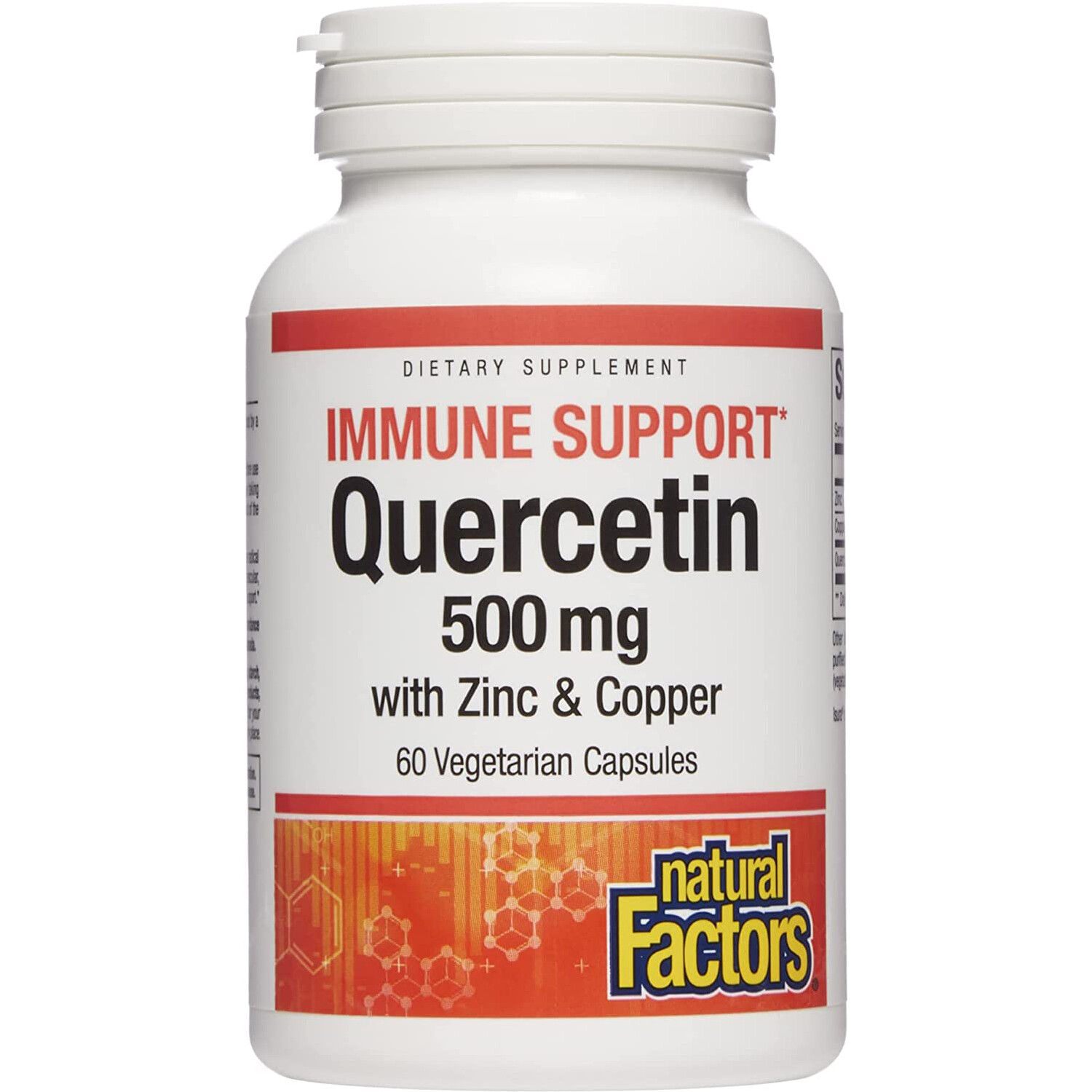 Natural Factors, Quercetin 500 mg w Zinc & Copper 4 Immune Support,60VegCaps