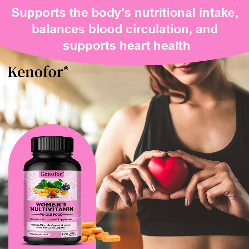 Women’S Multivitamin Organic Based Energy Supports Overall Body Health 120 Caps