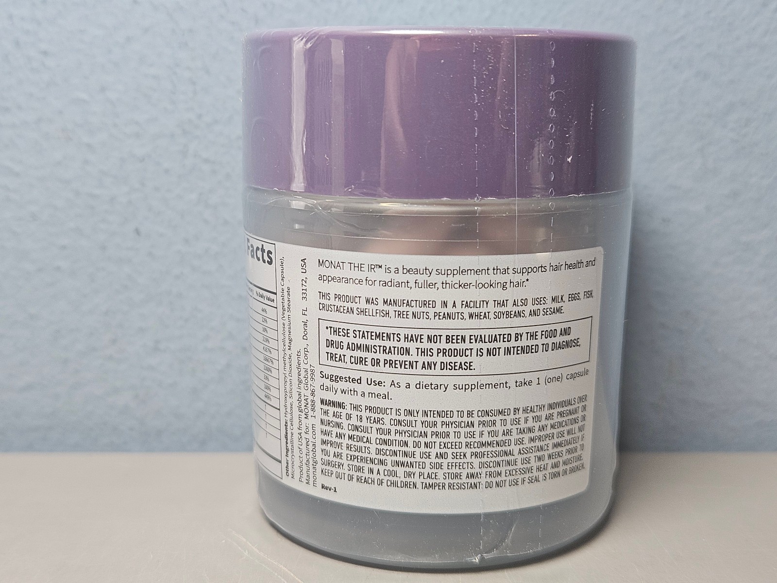 Monat The IR Supplement 30 Vegan Capsules – New & Sealed! Exp 1/2028