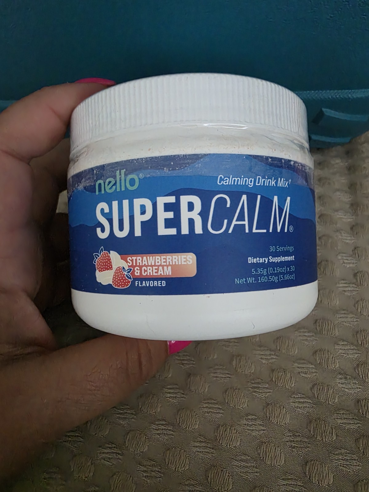 nello SUPERCALM Calming Drink Mix Strawberries & Cream 30 Servings 5.66oz