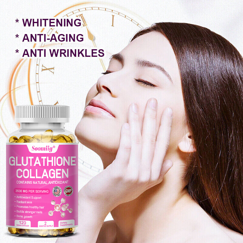 Glutathione Collagen Complex 3500 Mg Capsule Nourish The Skin Dark Spots Removal