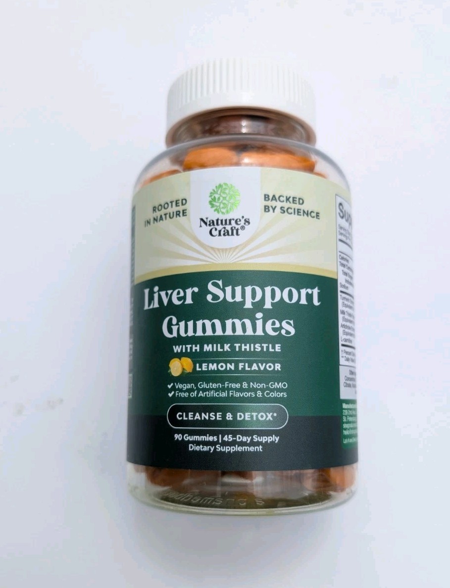 Nature’s Craft Liver Support Cleanse & Detox w/ Milk Thistle 60 Gummies 05/2026