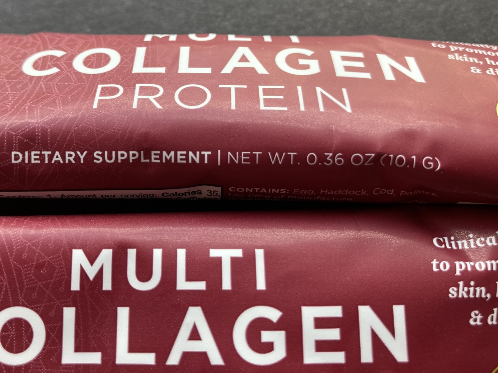 Lot Of 5 Dr. Axe Ancient Nutrition Multi Collagen Protein Single Packets Travel