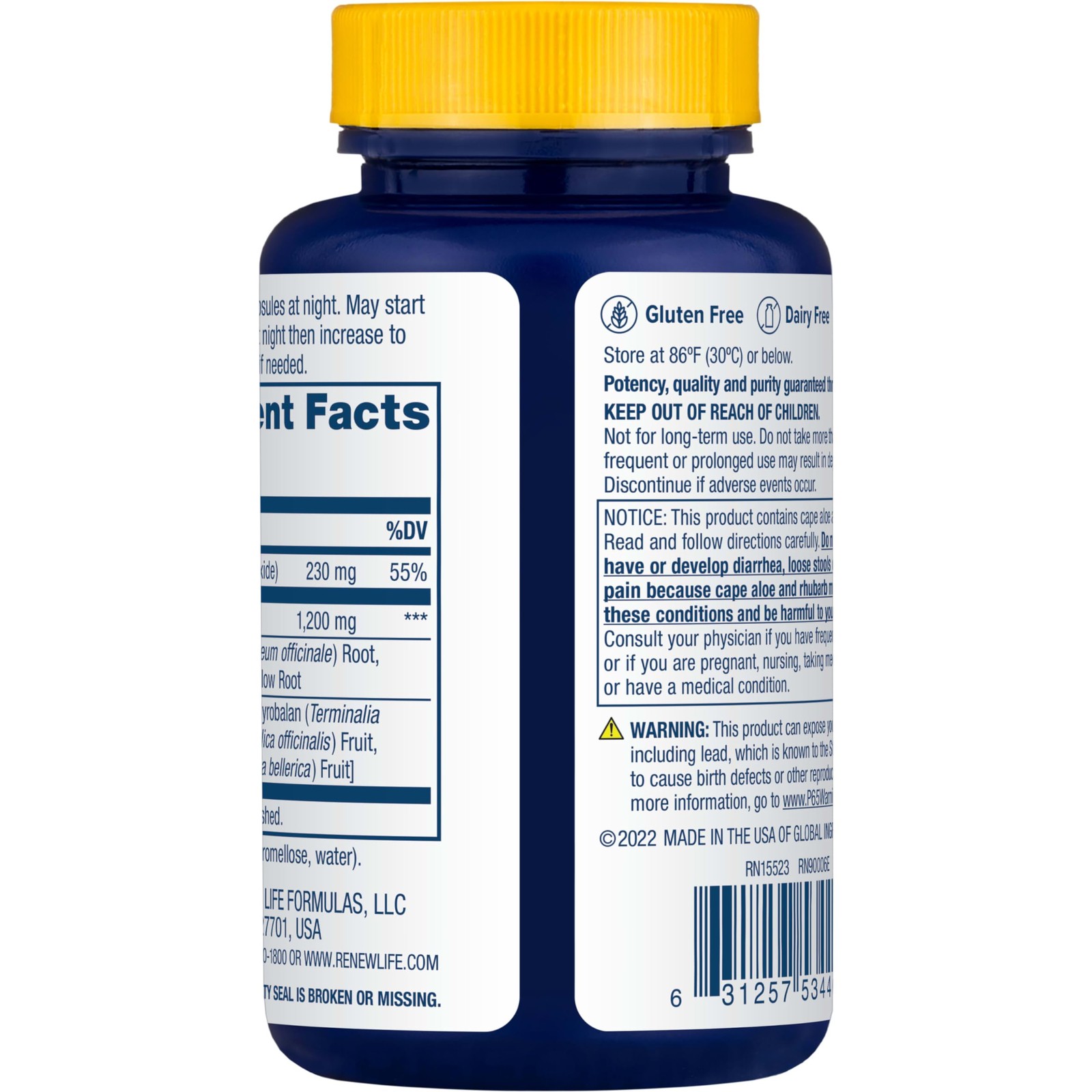 Renew Life Adult Cleanse – Cleanse More, Herbal & Mineral Formula – Overnight