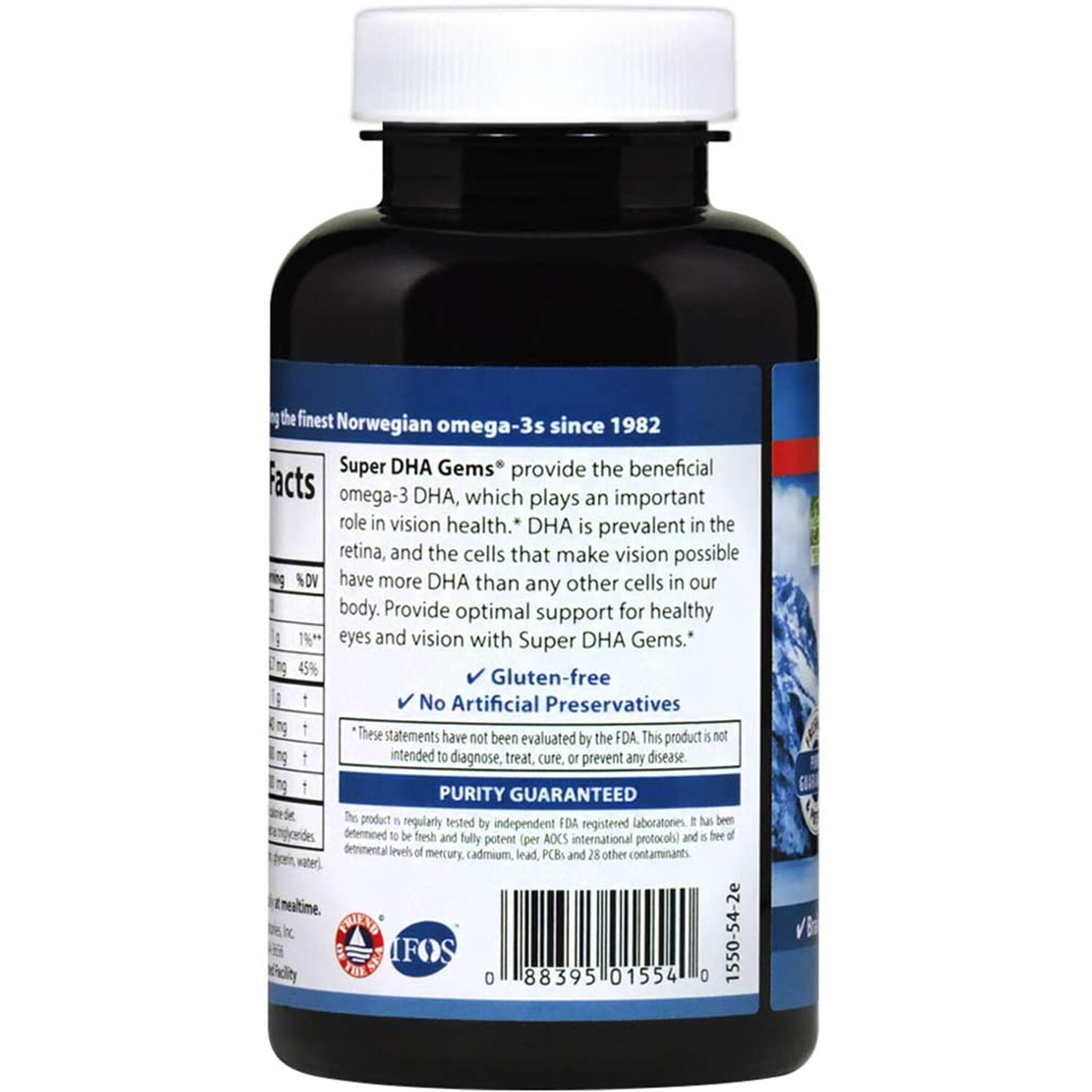 Carlson Labs Super DHA Gems 500 mg, 60 + 20 Softgels