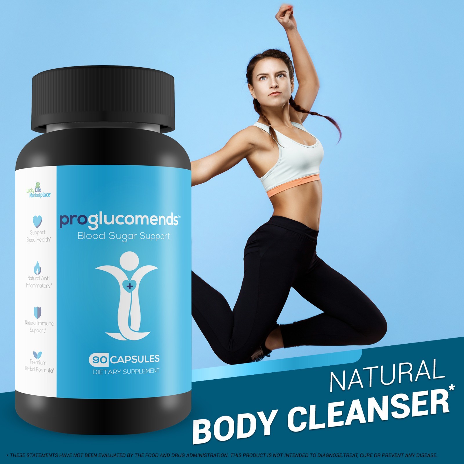 Pro Glucomends Blood Sugar Support Supplement – Berberine Formula with Cinnamon