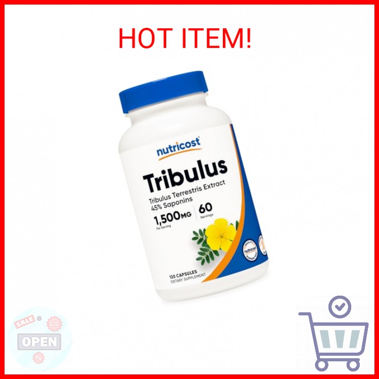 Nutricost Tribulus Terrestris Extract 1500mg, 120 Capsules – 60 Servings (750mg