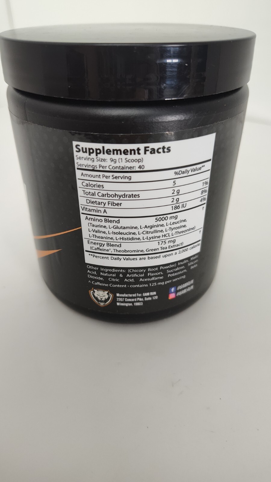Marathon, Advanced Amino + Preworkout Formula, Peach Mango, 12.7 oz (360 g)