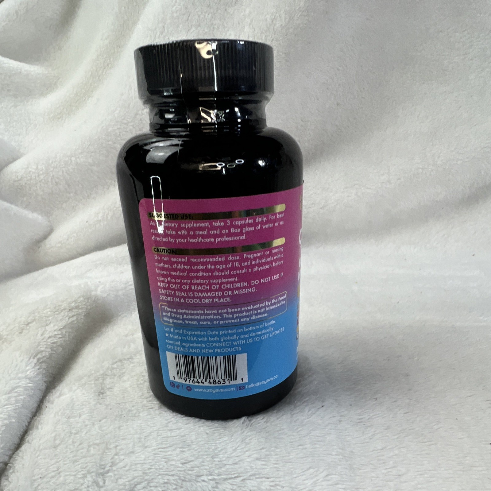 Zoyava Collagen Types I II III V & X + Biotin Keratin HA Vit C 90 Capsules USA
