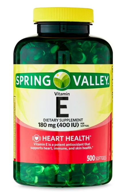 Spring Valley Vitamin E Vitamins & Supplements- 1 Softgel- 500 Ct