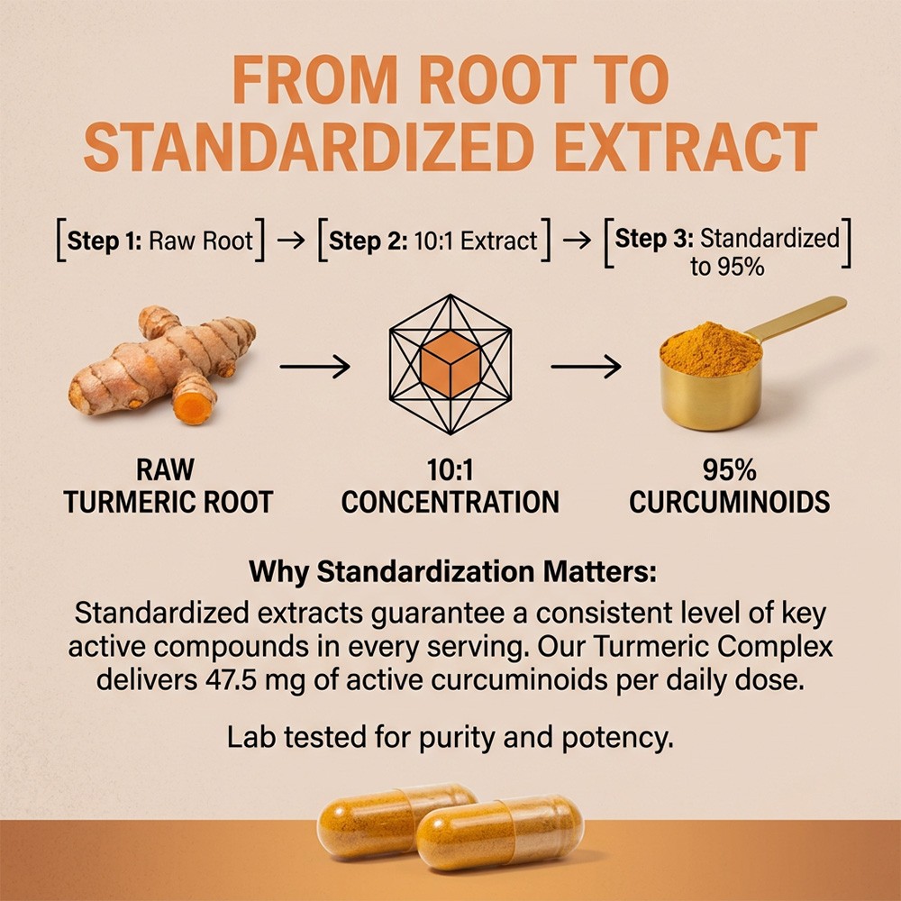High Absorption Turmeric Capsules with Ginger, Daily Supplement 30/60/120 Caps