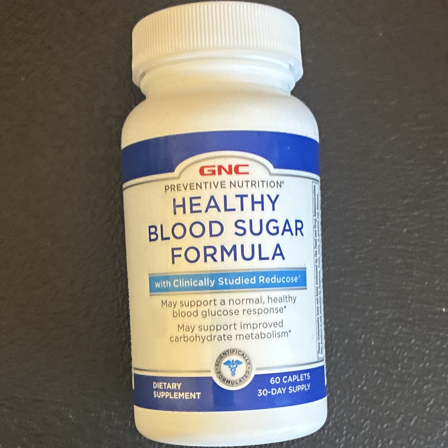GNC Preventive Nutrition Healthy Blood Sugar Formula w/ Reducose 60 Caps 05/27