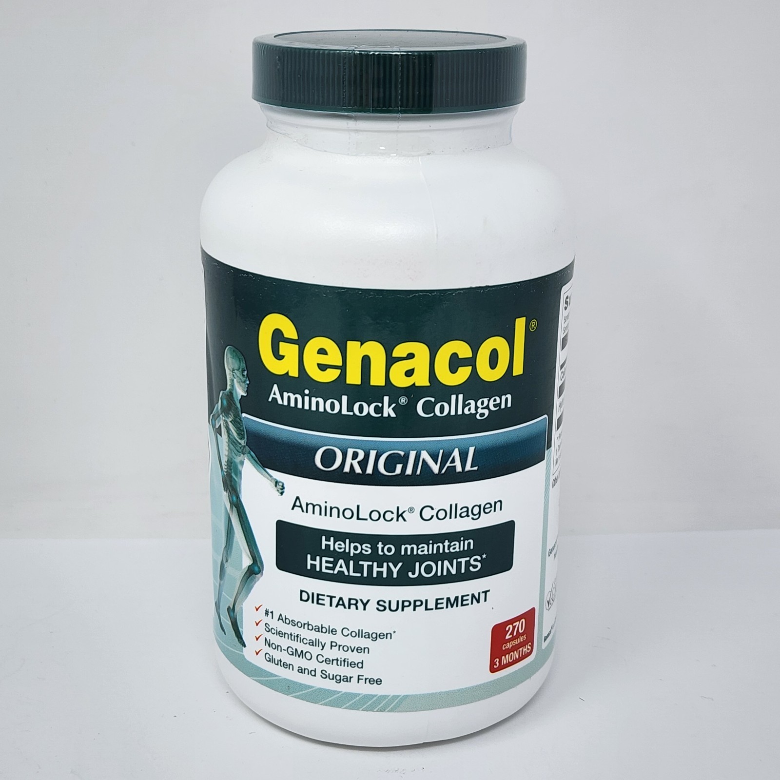 Genacol AminoLock Collagen Original Joint Supplement, 270 Capsules, Exp 01/2028