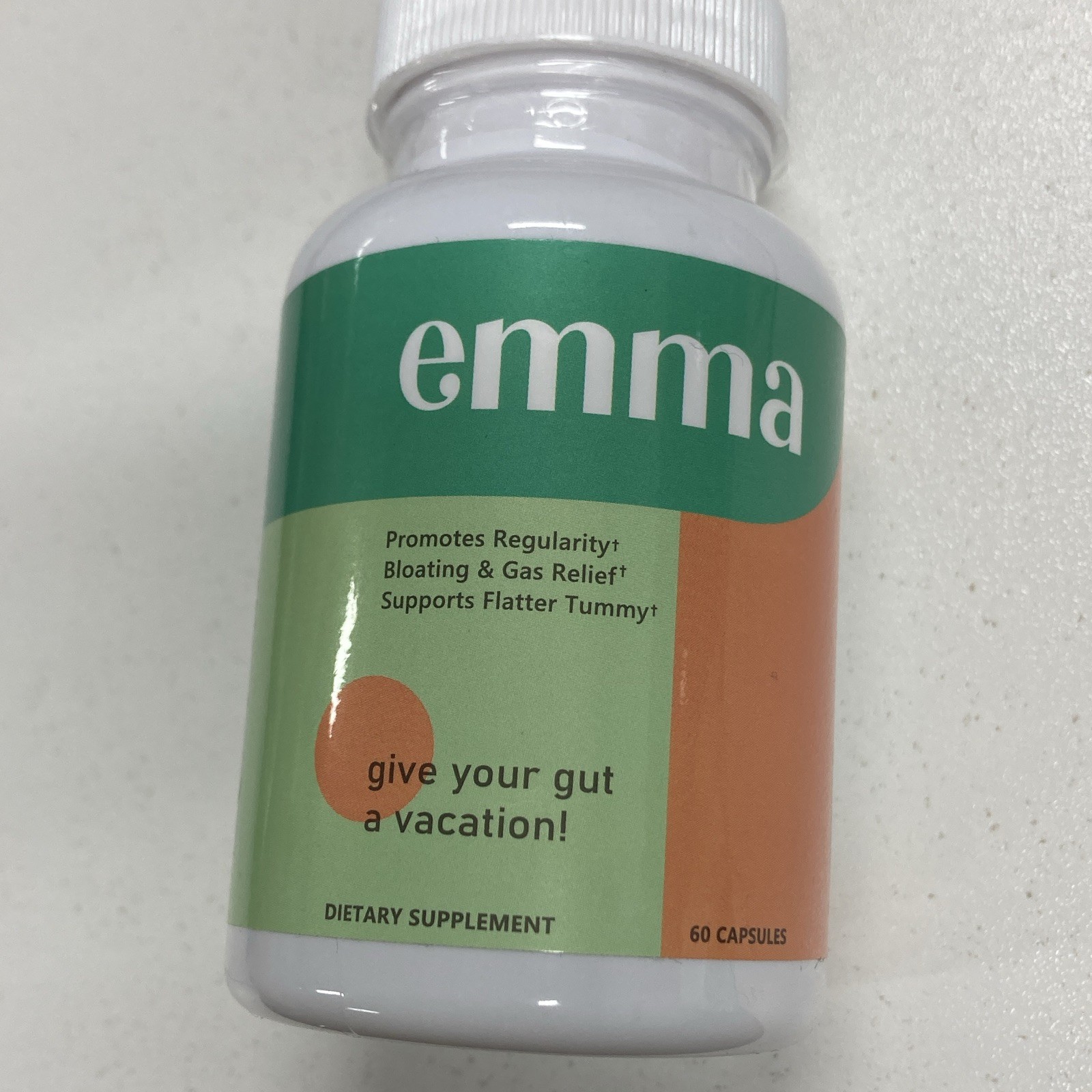 emma Dietary Supplement Capsules – Digestive Support, Bloating & Gas Relief 60
