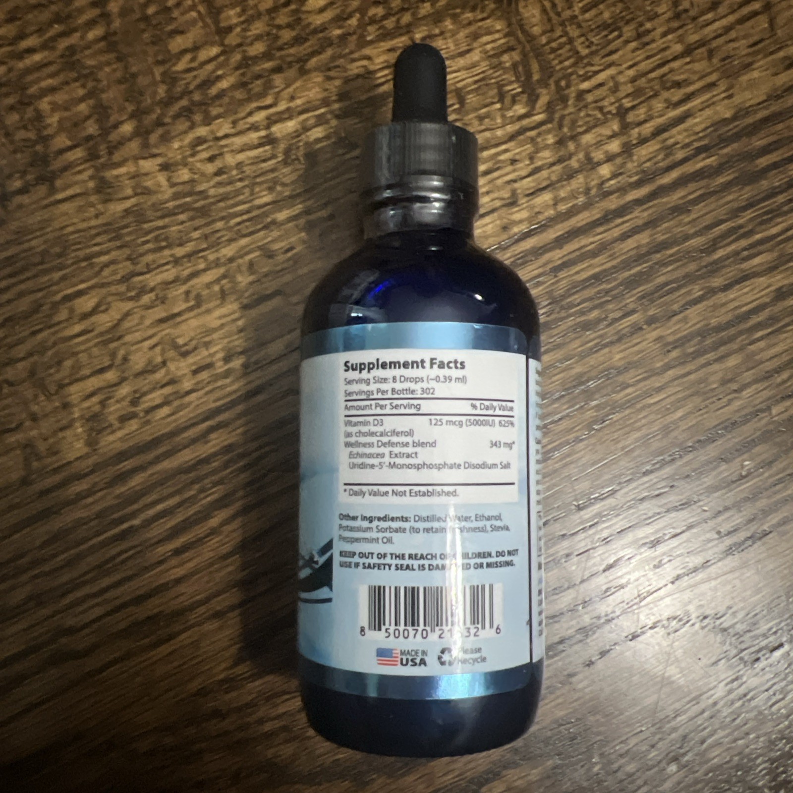 Absonutrix UriVi – D3, 343 mg, 4 FL OZ Liquid, 302 Servings, Made in USA