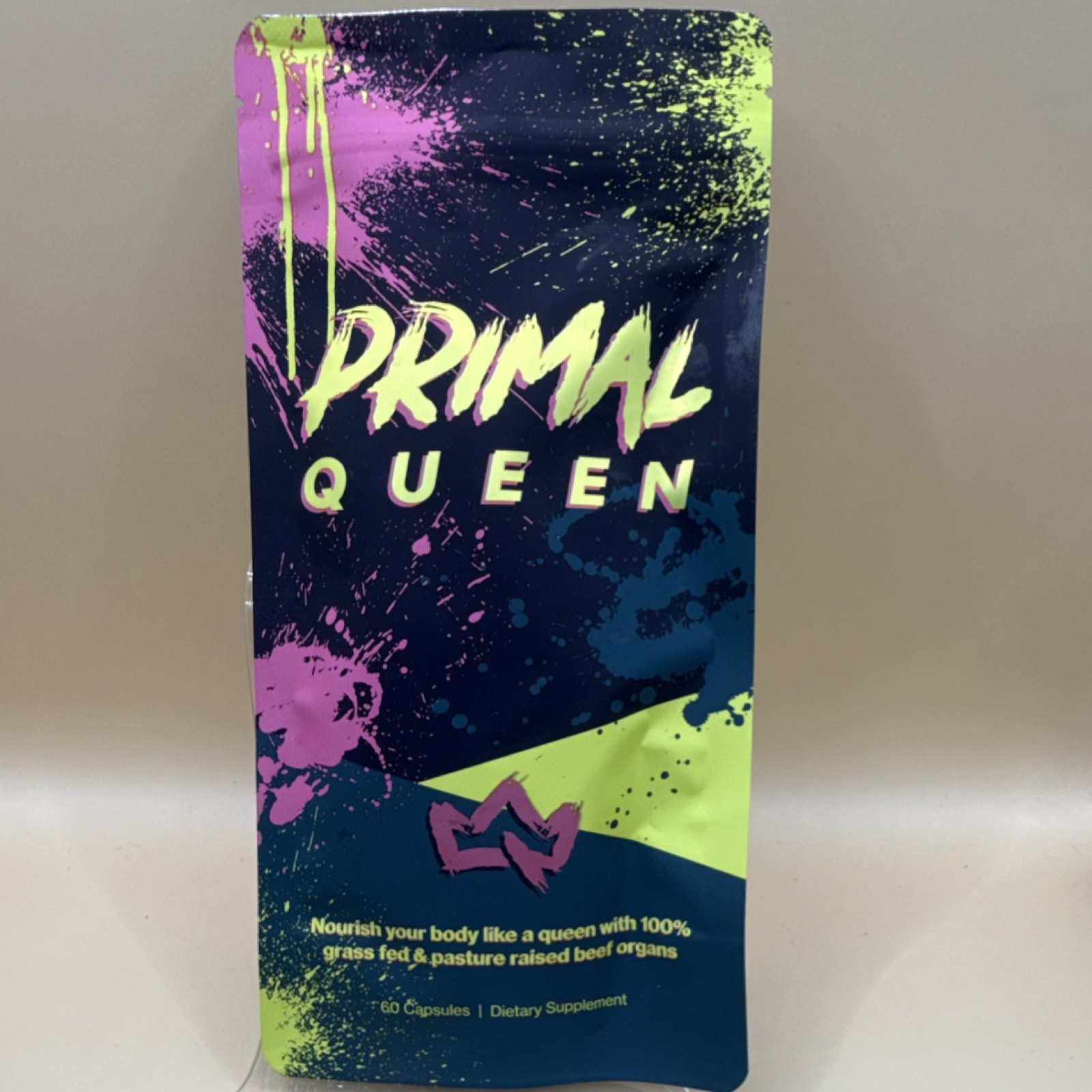 Primal Queen Grass Fed Beef Organ Superfoods Capsules 60ct Non GMO Gluten-Free
