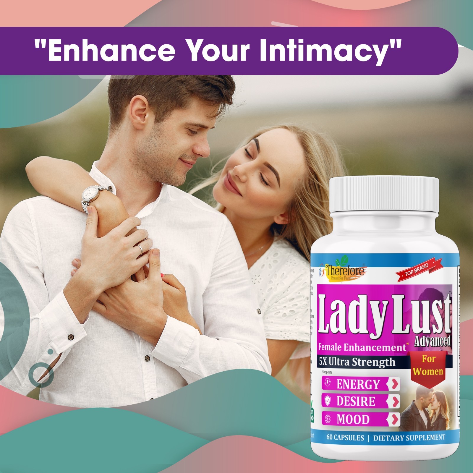 Female Arousal Pills Libido Booster for Women – Energy, Mood & Vitality- 60 Caps