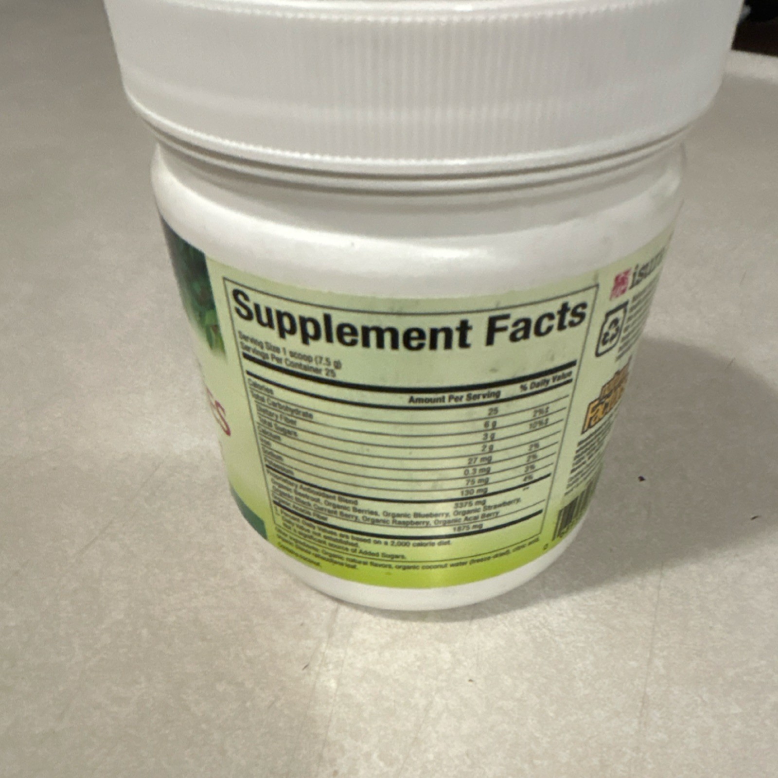 Whole Earth & Sea Beets & Berries Antioxidant Boost Powder Organic Vegan 6.6 oz