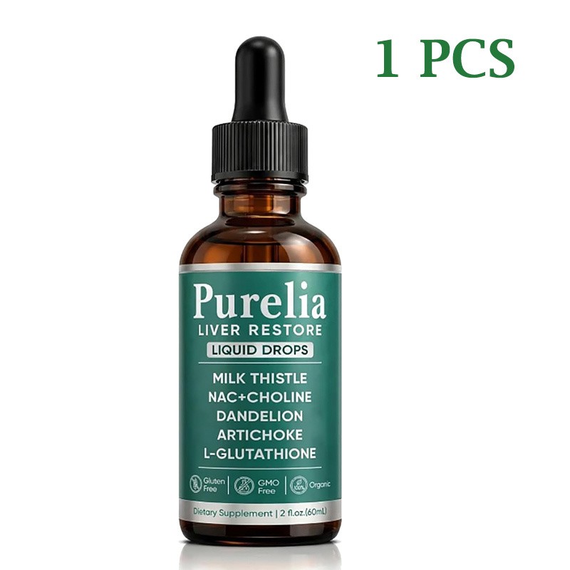 Purelia Liver Restore Drops – Complete Liver Detox Support Supplement 60ml