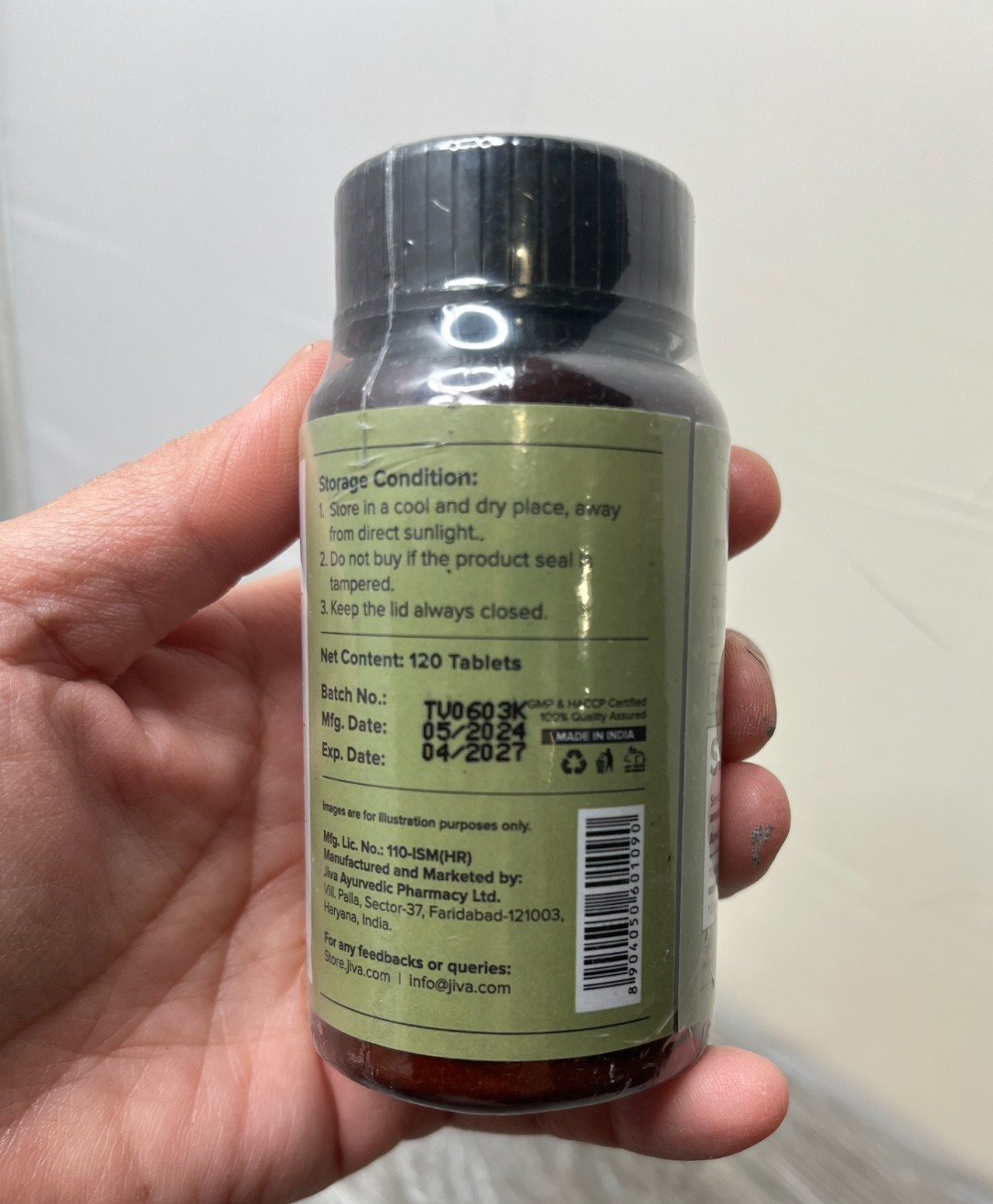 Jiva Ayurveda Arjuna Vata+Kapha Balance Healthy Heart 120 Tablets Exp 4/27