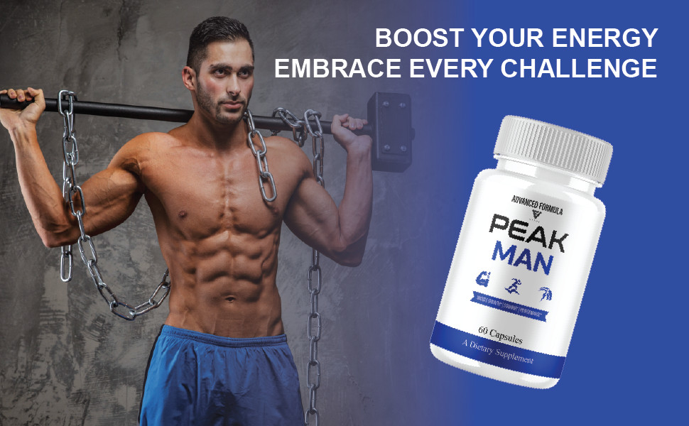 (3 Pack) Peak Man Advanced Performance, PeakMan Maximum Strength (180 Capsules)