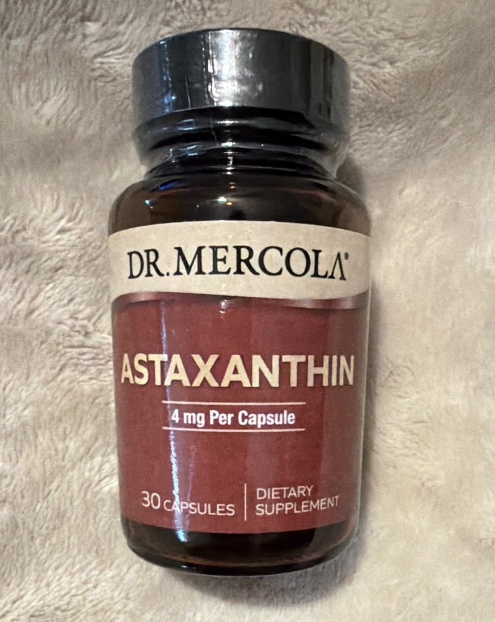Dr. Mercola Astaxanthin 4mg Organic Antioxidant Dietary Supplement 30 ct