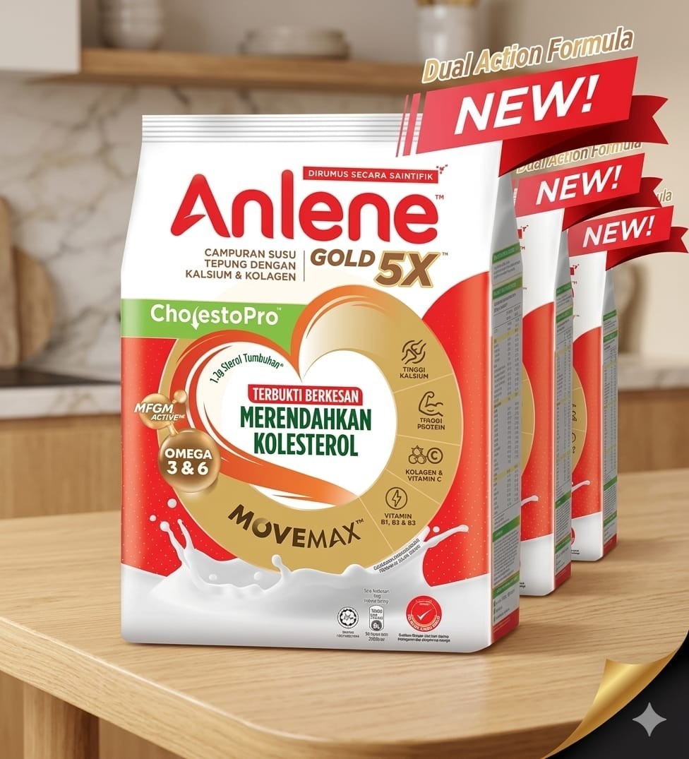 Anlene Gold 5X CholestrolPro Adult Milk Formula Powder 800g (Bundle of 3)