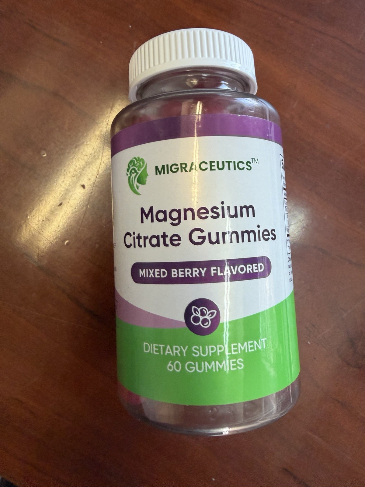 Migraceutics Magnesium Citrate Gummies 200mg Mixed Berry Gluten-Free 60ct