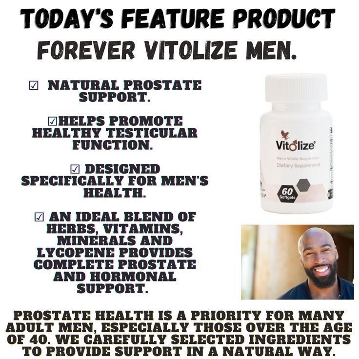 2 botles Forever Vitolize formula for men (60 softgels each) KOSHER/ HALAL