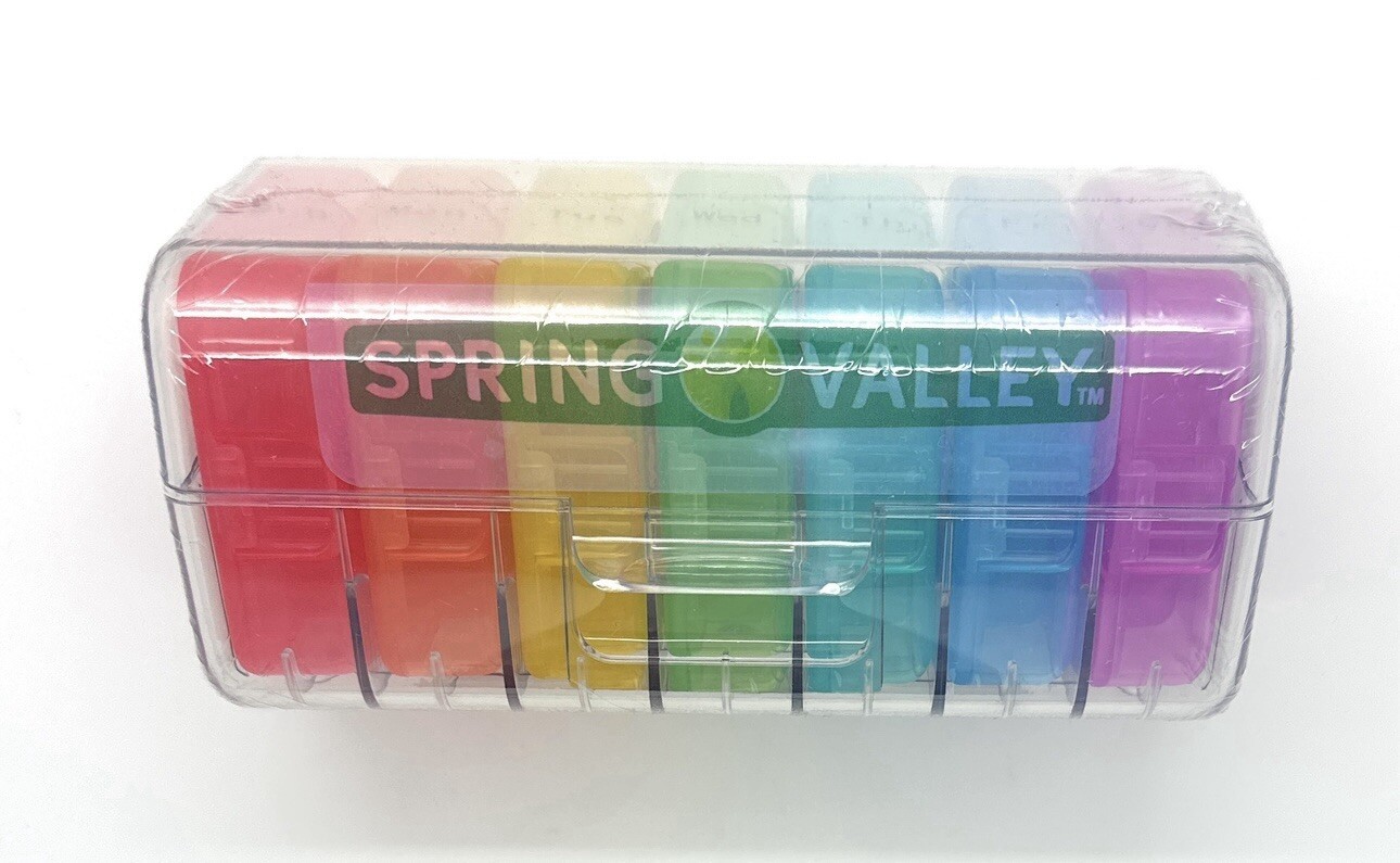 3X Spring Valley Ashwagandha Root Powder 500mg 60 Caps Plus 7 Day Pill Case