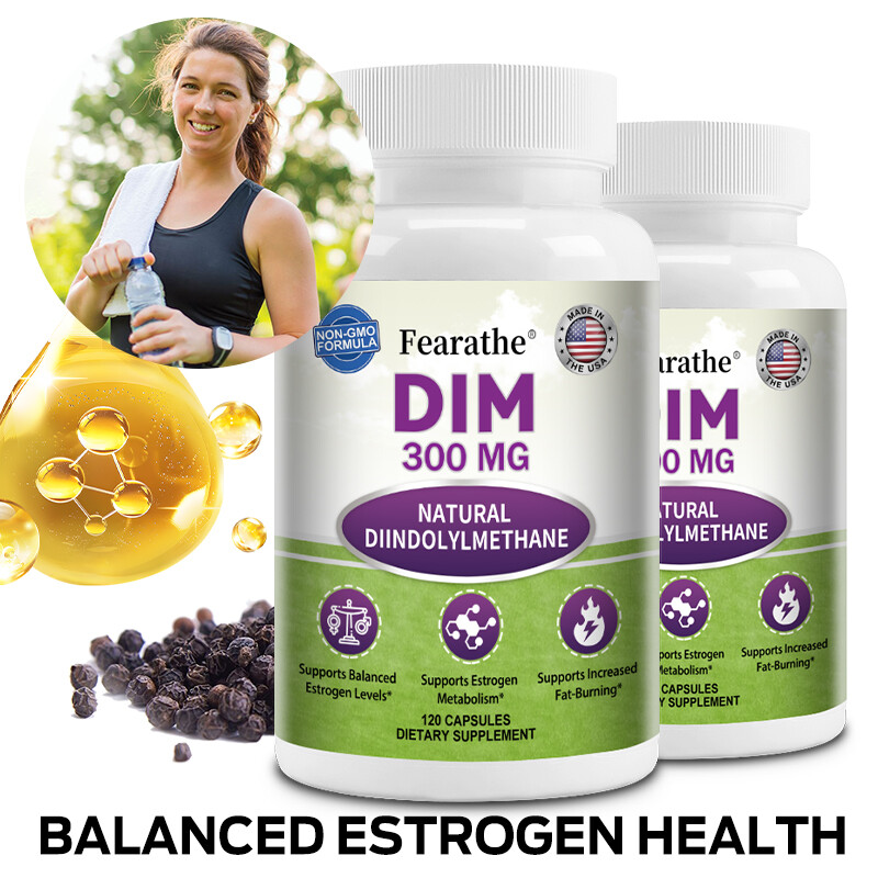 DIM 300mg Plus BioPerine – Estrogen Metabolism & Balance, PCOS, Hormonal Acne