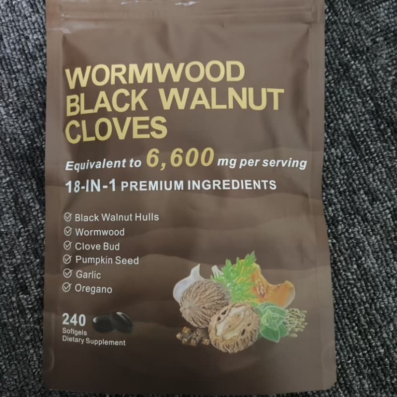 Softgels, Clove Cleanse, Detox, Intestinal Guard 6600mg Black Walnut Wormwood