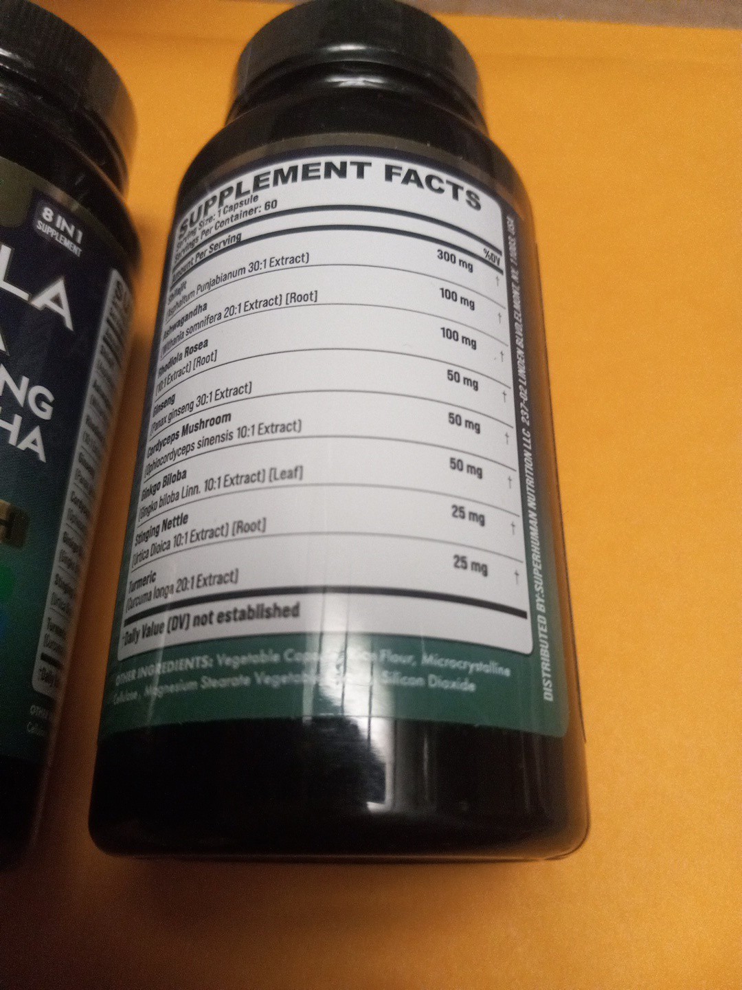 Adaptogen Blend With Rhodiola Ginseng Ashwagandha Mushroom 2 Pack