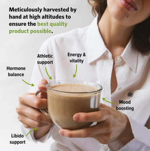 Organic Maca Powder 8oz Sunfood Superfoods For Energy, Hormones & Libido Support