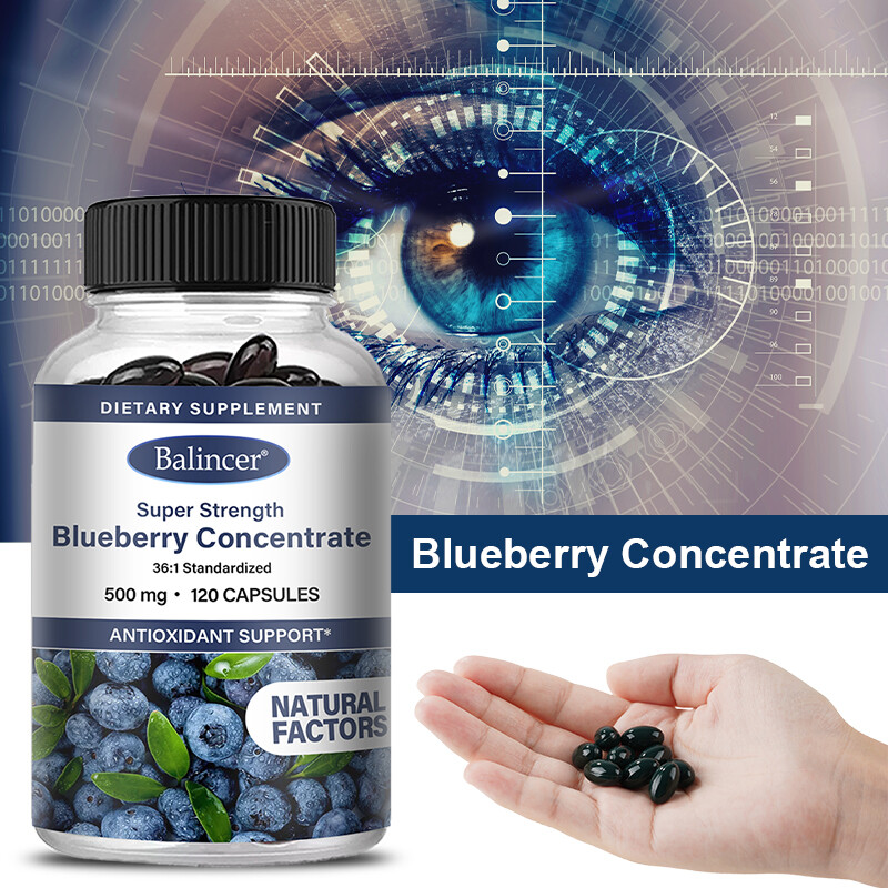 Blueberry Concentrate 36:1 Capsules – Antioxidant – Whitening and Anti-Aging