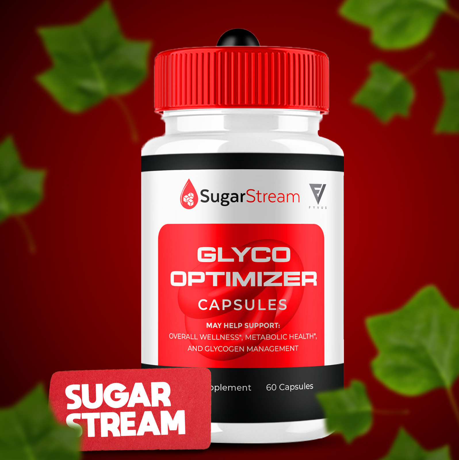 (5 Pack) Sugar Stream Glyco Optimizer Capsules SugarStream Pills (300 Capsules)