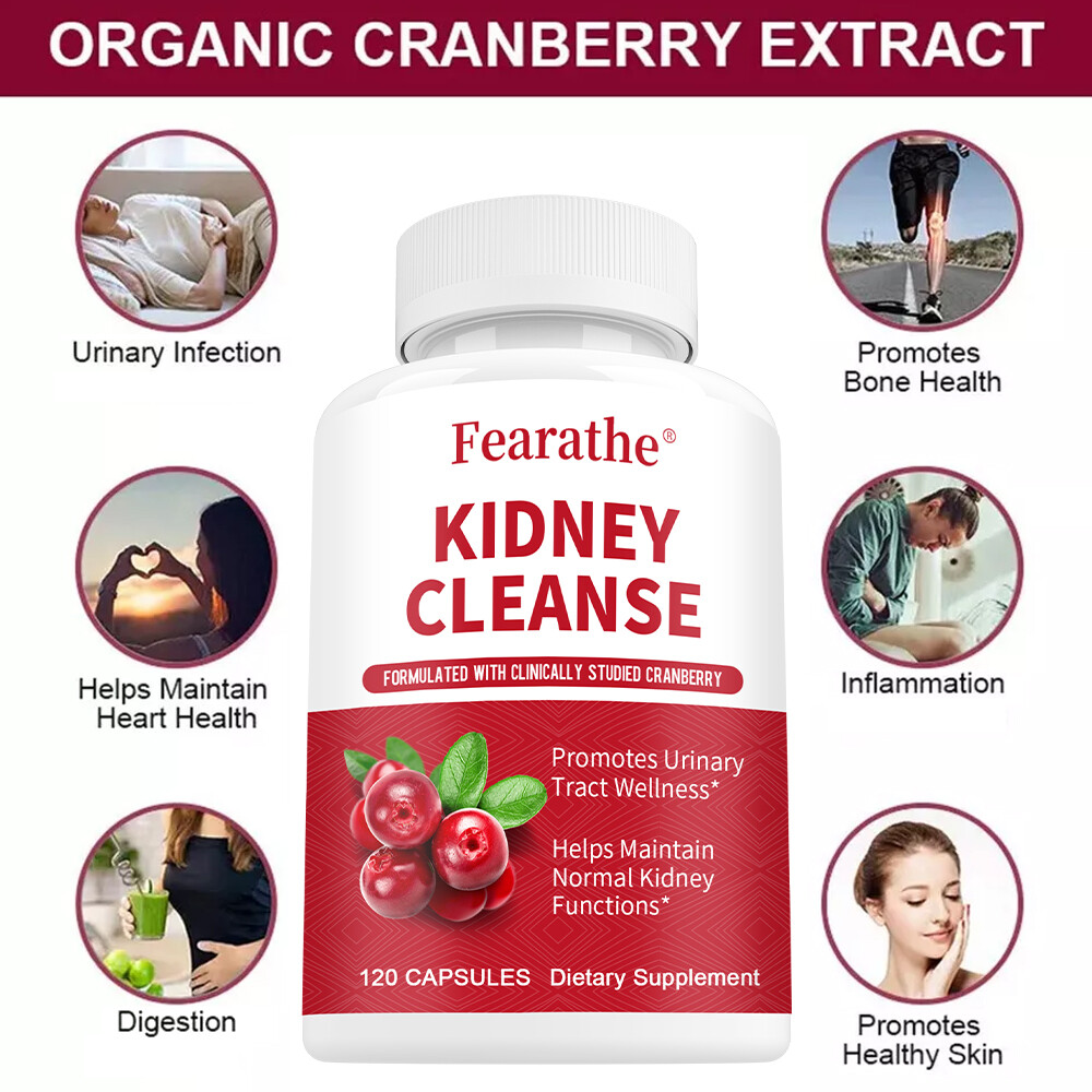 Kidney Health Cleanse Support Detox Natural Supplement High Quality