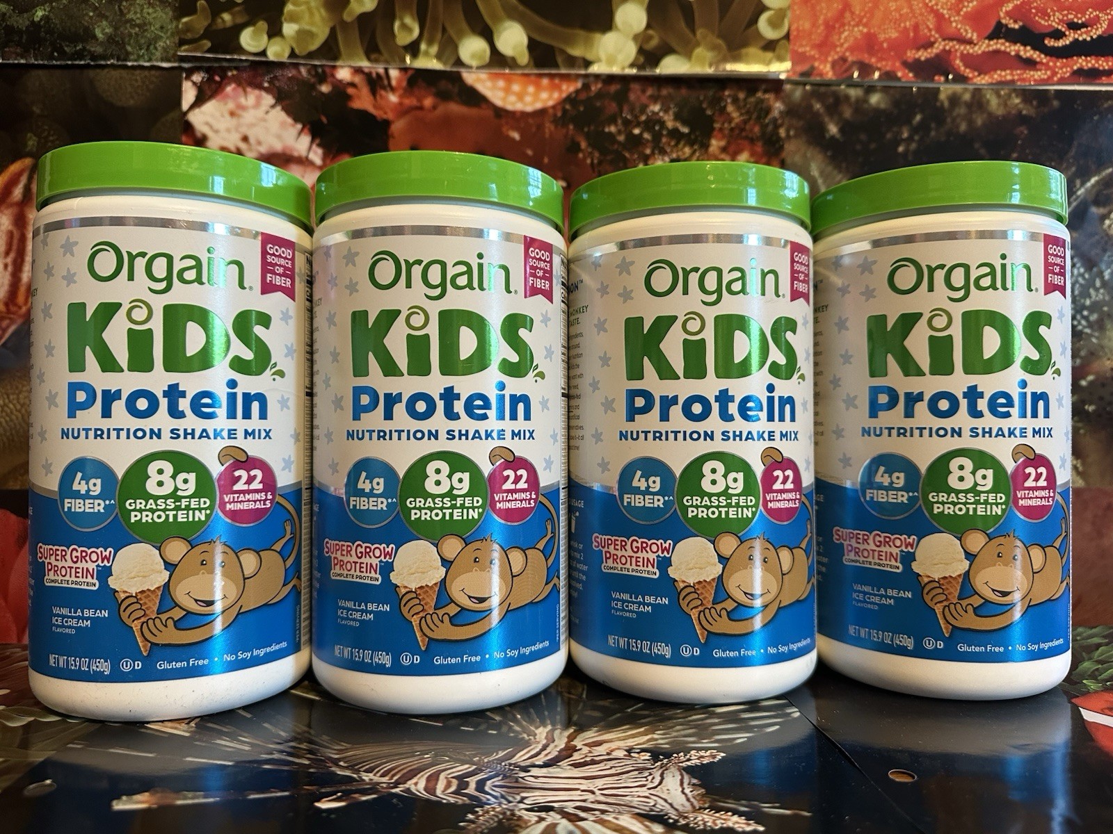 4x SEALED Orgain Kids Protein Powder Nutrition Shake Mix Vanilla Bean Ice Cream
