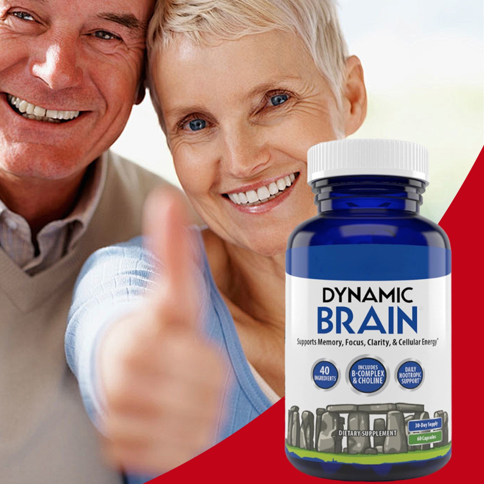 Brain Dynamic Vitamin – Focus, Memory & Clarity Support, 60 Capsules *1-3