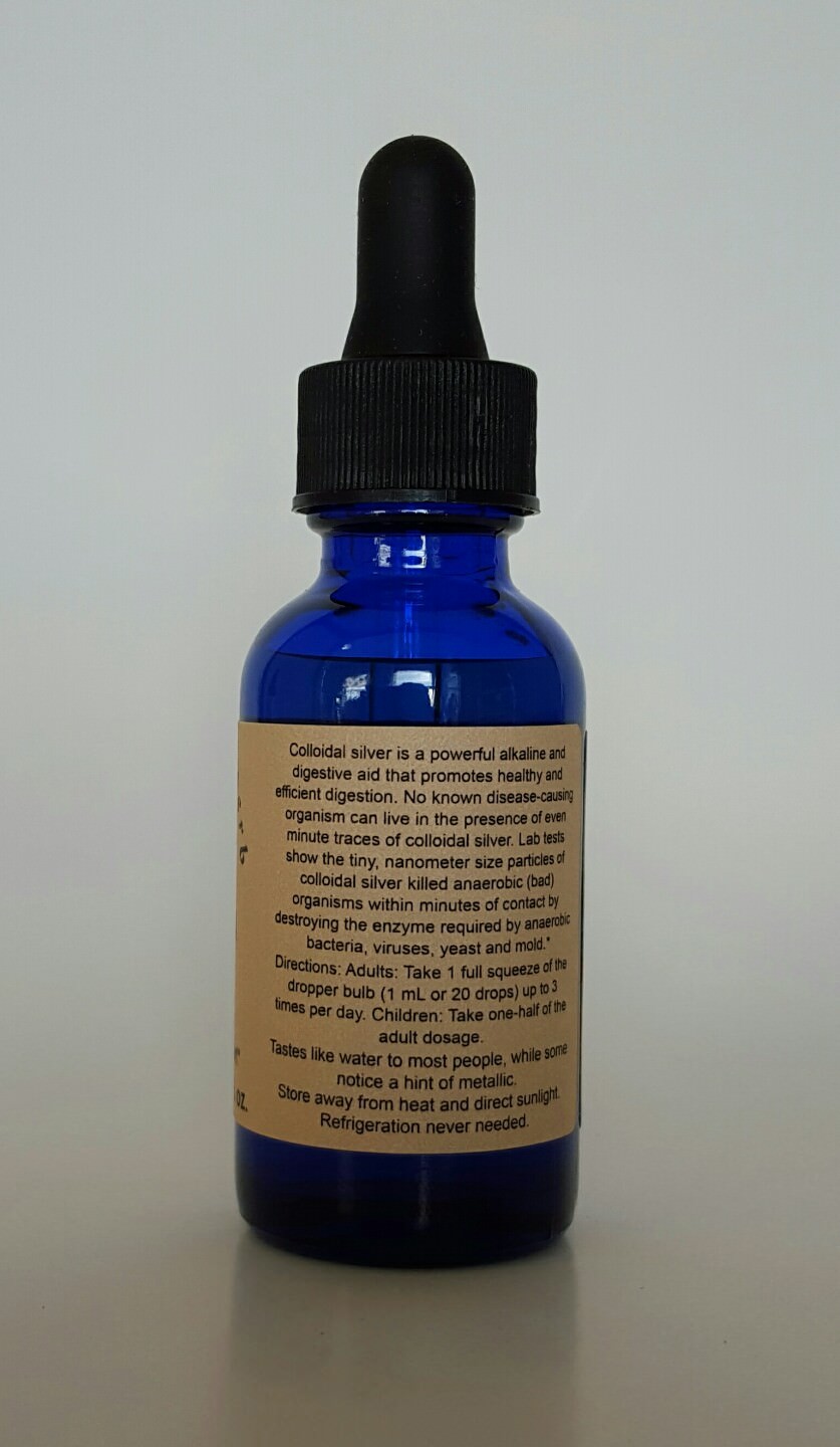 Colloidal Silver (Nano) Drops 1 oz. – 10 ppm -The Elder Herb Shoppe