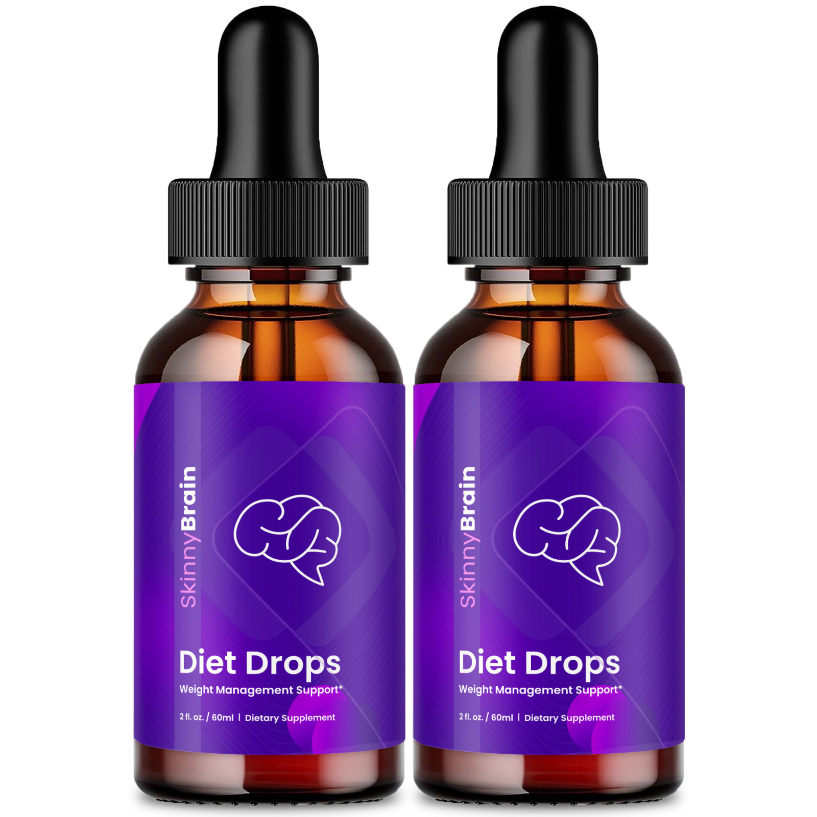 Skinny Brain Drops, Weight Management Liquid Drops for Men and Women (2 Pack)