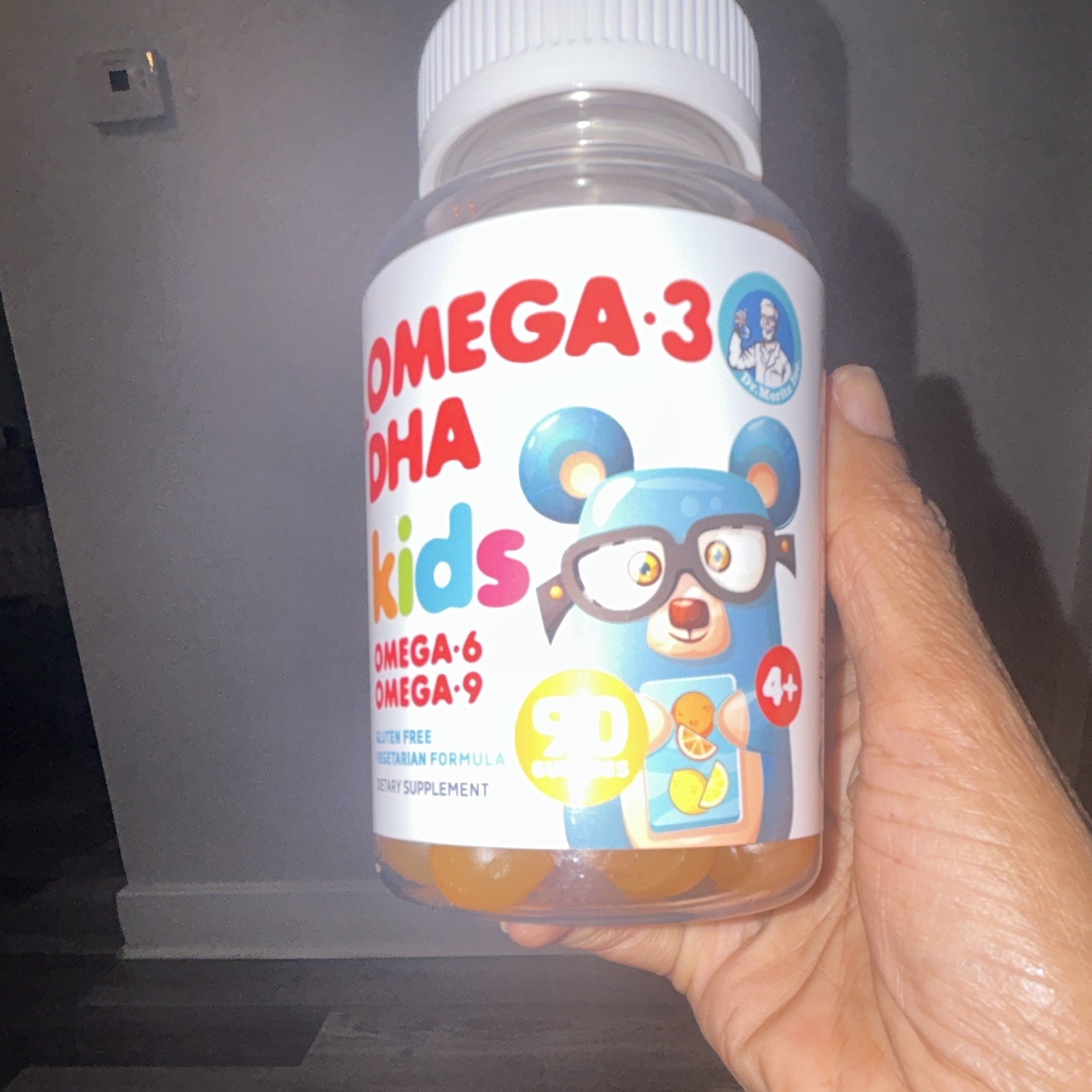 Omega-3 DHA Kids Gummies Omega-6 & Omega-9 Gluten-Free Vegetarian 30 Exp 09/2027