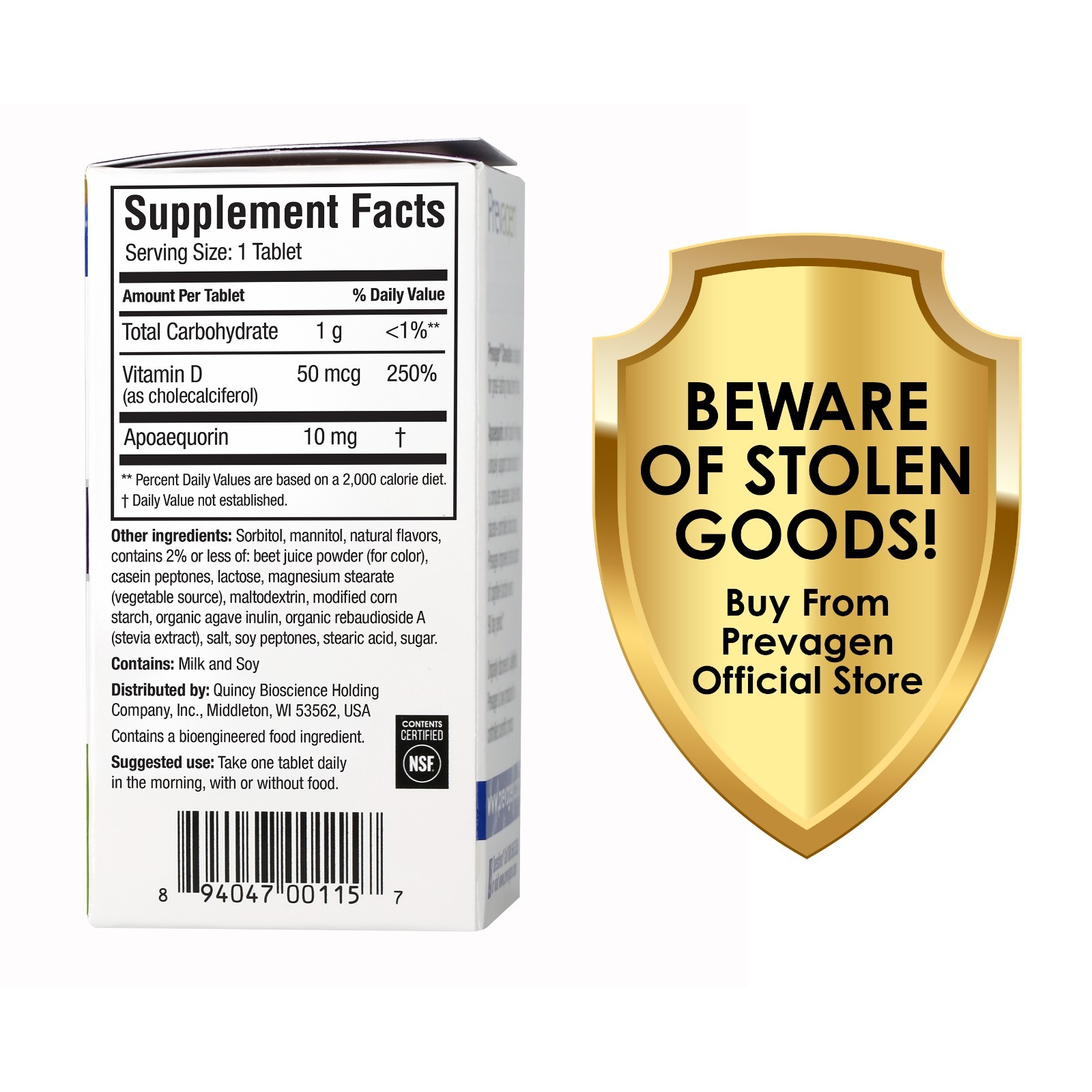 Prevagen Regular Strength 10mg Mixed Berry Chewables – 30 Count