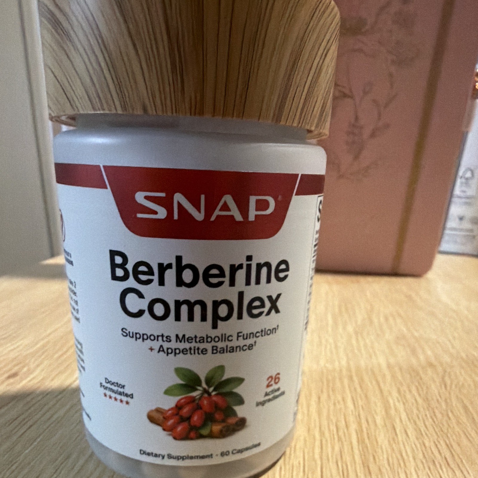 SNAP Berberine Complex 1200mg 60 Capsules Vegan Non-GMO Gluten-Free Exp 10/2029