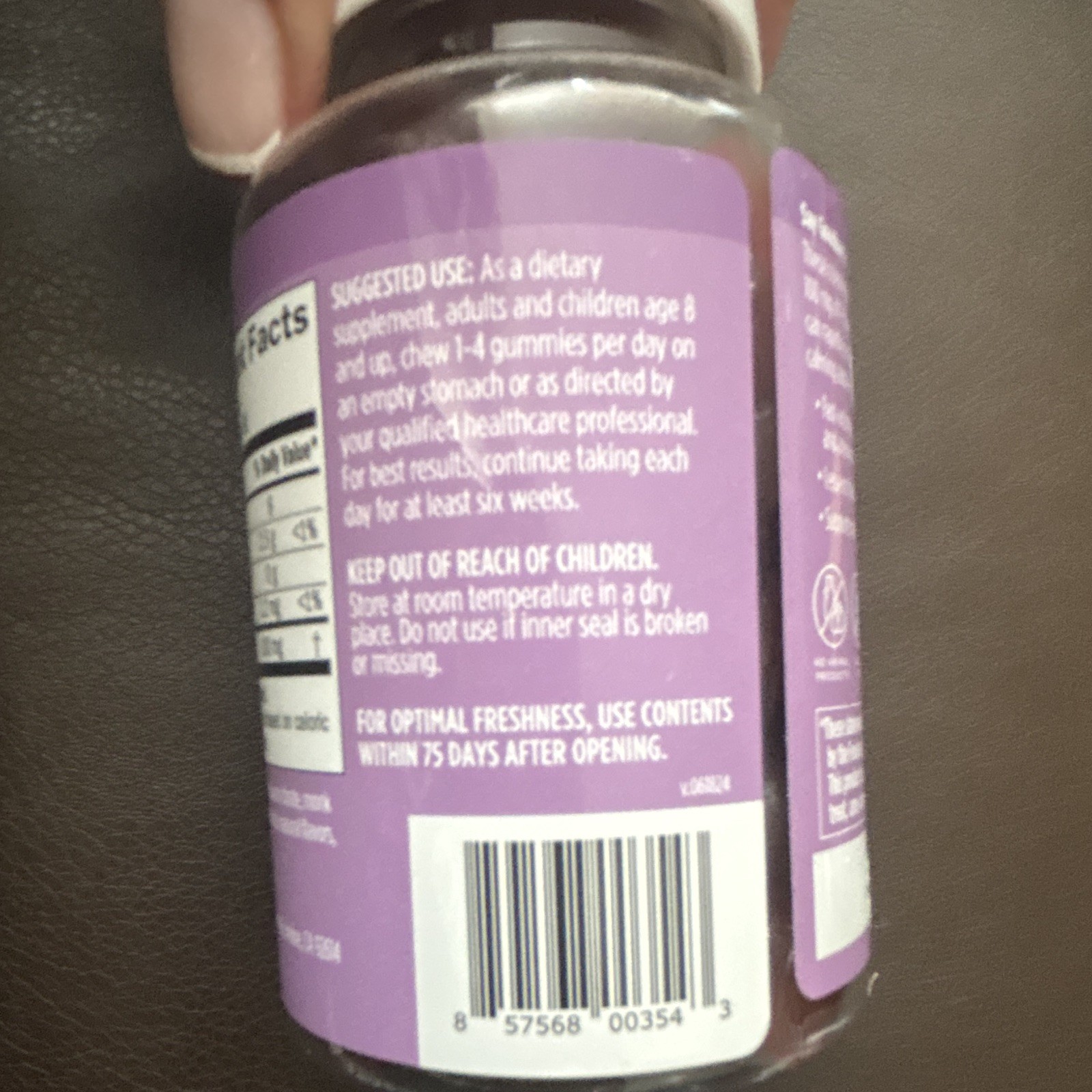 brainMD L-Theanine Gummies 100mg 60 Count Sugar-Free Vegan Berry Flavor